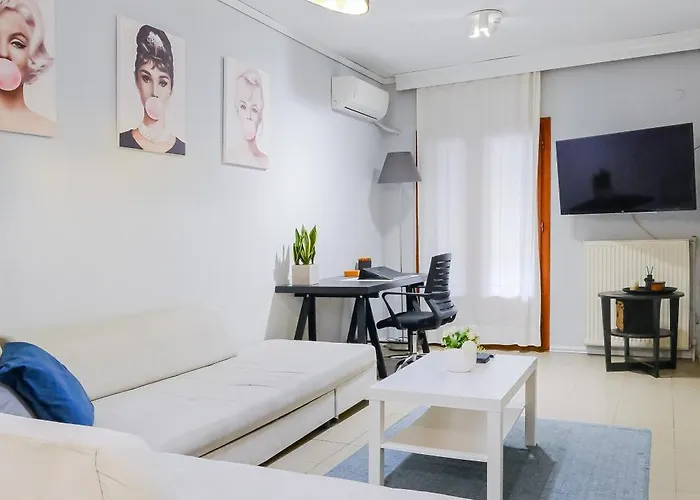 95sqm 7min Center 2bdrms 2airco Gas Heating Marble Wc 3smarttvs *