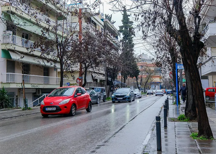 95sqm 7min Center 2bdrms 2airco Gas Heating Marble Wc 3smarttvs Appartamento Salonicco